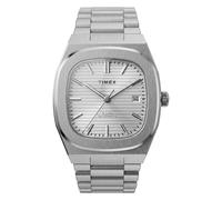 Timex Watches Mens Timex® Automatic E Line 38mm Stainless Steel Bracelet Watch TW6A00500 | Acotis - Stainless Steel / Mineral Glass