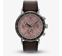 Timex Waterbury Brown Rose Chronograph Dial Watch TW2W47300