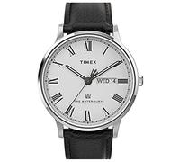 Timex Waterbury Classic for Men, Black/White/Stainless Steel, One Size, Quartz Watch