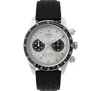 Timex Waterbury Heritage Chronograph 39mm Leather Strap Watch TW2Y19300