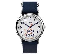 Timex Weekender 38mm White Dial and Blue Strap Quartz Watch TW2V41900