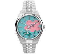 Timex Ladies Peanuts Legacy Snoopy with Flower Dial Stainless Steel Watch