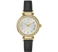 Timex Women Digital Quartz Watch with Leather Strap TW2W48900JI