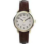 Timex Ladies Watch T20071Pf with White Dial and Brown Leather Strap