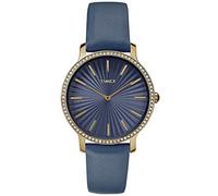 Timex Womens Analogue Classic Quartz Watch with Leather Strap TW2R51000