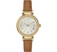 Timex Women's Digital Quartz Watch with Leather Strap TW2W49000JI