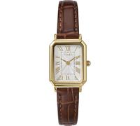 Timex Women's Dress 21mm Watch - Black Strap White Dial Silver-Tone Case