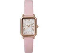 Timex Women's Dress 21mm Watch - Black Strap White Dial Silver-Tone Case