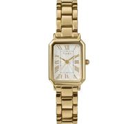 Timex Women's Dress 21mm Watch - Gold-Tone Strap White Dial Gold-Tone Case, Gold