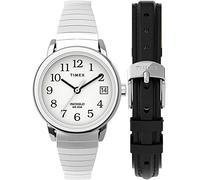 Timex Women's Easy Reader 25mm Quartz Stainless Steel Strap, Silver, 12 Casual Watch (Model: TWG025200JT)