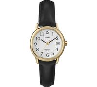 Timex Women's Easy Reader 25mm Watch, Black/Gold-Tone, One Size, Core Easy Reader