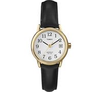 Timex Women's Easy Reader 25mm Watch, Black/Gold-Tone, One Size, Core Easy Reader