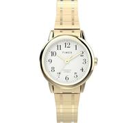 Timex Women's Easy Reader 25mm Watch, Gold-Tone Stainless Steel Expansion Band White Dial Gold-Tone Case