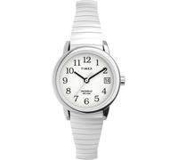 Timex Women's Easy Reader 25mm Watch, Silver-Tone/White, 25 mm, Casual
