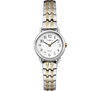 Timex Women's T2P298 Easy Reader 25mm Dress Two-Tone Stainless Steel Expansion Band Watch, Two-Tone Expansion, 25 mm, Quartz Movement