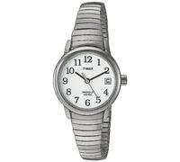 Timex Women's Easy Reader 25mm Watch, Silver-Tone/White, 25 mm, Casual