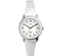 Timex Women's Easy Reader 25mm Watch, Silver-Tone/White, 25 mm, Casual