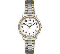 Timex Women's Easy Reader Expansion Band 30mm Watch, Two-Tone/White, Womens Standard