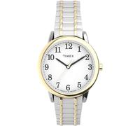 Timex Women's Easy Reader Expansion Band 30mm Watch, Two-Tone/White, Womens Standard