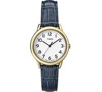 Timex Women's Easy Reader Watch, Blue/Gold-Tone/White/30mm, 30 mm, Mixed