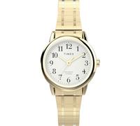Timex Women's Easy Reader Watch, Gold-Tone/Gold-Tone/White/25mm, 25mm, Easy Reader Watch