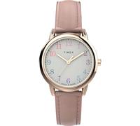Timex Women's Easy Reader Watch, Pink/Rose Gold-Tone/White/30mm, 30 mm, Easy Reader Watch