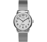 Timex Women's Easy Reader Watch, Silver-Tone/Silver-Tone/White/25mm, 25 mm, Easy Reader Watch