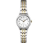 Timex Women's T2P298 Easy Reader 25mm Dress Two-Tone Stainless Steel Expansion Band Watch, Two-Tone Expansion, 25 mm, Quartz Movement