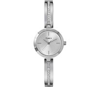 Timex Women's Main Street 25 mm Watch, Two-Tone Alloy Bracelet Silver-Tone Dial Gold