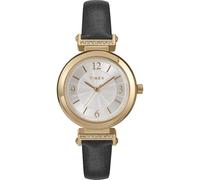 Timex Women's Main Street 31mm Watch - Pink Strap Silver Dial Rose Gold-Tone Case