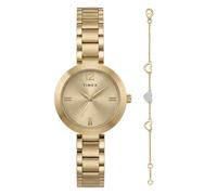 Timex Women's Main Street Box Set 28mm Watch - Triple Gold-Tone