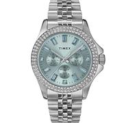 Timex Watch Kaia TW2V79600 Multi-dial Quartz Blue Crystal Dial Stainless Steel Strap
