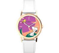 Timex Women's Peanuts Marlin 34mm Watch - White Strap Other Dial Rose Gold-Tone Case