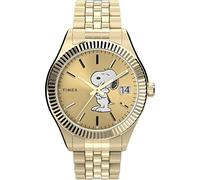 Timex Women's Peanuts x Waterbury Legacy Watch, Gold-Tone/Gold, One Size, 36 mm Waterbury Legacy X Peanuts 3-Hand Bracelet Watch
