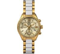 Timex Women's Premium Dress Watch, Gold-Tone/White, Dress 38mm