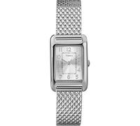 Timex Women's Quartz Watch with Silver Dial Analogue Display and Silver Stainless Steel Bracelet T2P303