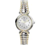 Timex Women's T21854 Pleasant Street Two-Tone Stainless Steel Expansion Band Watch, Two-Tone, Classic-Sport