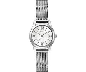 Timex Women's T2P457 Casey Dress Silver-Tone Stainless Steel Mesh Bracelet Watch