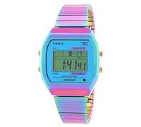 Timex Women's T80 36 mm Watch - Other Stainless Steel Expansion Band Blue Dial Purple Case TW2W57100