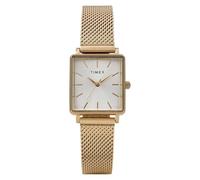 Timex Women's Transcend 22 mm Quartz Watch - Gold-Tone Stainless Steel Mesh Bracelet with Silver-Tone Dial TW2Y26100
