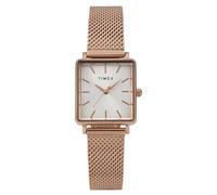 Timex Women's Transcend 22 mm Quartz Watch - Rose Gold-Tone Stainless Steel Mesh Bracelet with Silver-Tone Dial TW2Y26200
