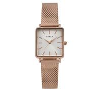 Timex Women's Transcend 22mm Watch - Rose Gold-Tone Mesh Bracelet Silver-Tone Dial Rose Gold-Tone Case