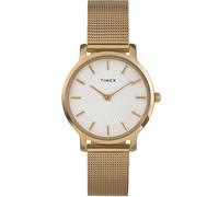 Timex Women's Transcend 34mm Watch - Gold-Tone Mesh Bracelet Quick Release Silver-Tone Dial Gold-Tone Case