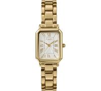 Timex Women's Trend 21 mm Watch, Gold-Tone Alloy Strap White Dial Gold-Tone Case TW2Y01200