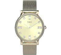Timex Women's Trend 34 mm Watch - Gold-Tone Stainless Steel Mesh Gold-Tone Dial Gold-Tone Case TW2W19300