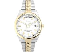 Timex Women's Trend 36 mm Watch - Two-Tone Stainless Steel Bracelet White Dial Two-Tone Case TW2V68500