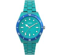 Timex Women's Trend 37 mm Watch - Green Tide Ocean Material Bracelet with Green Dial and Case TW2Y04700