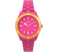 Timex Women's Trend 37 mm Watch - Pink Tide Ocean Material Bracelet with Pink Dial and Case TW2Y04600