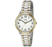 Timex Women's Easy Reader Expansion Band 30mm Watch, Two-Tone/White, Womens Standard