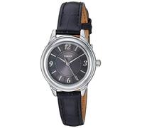 Timex Women's TW2R86300 Basics 26mm Black/Silver-Tone Croco Pattern Leather Strap Watch
